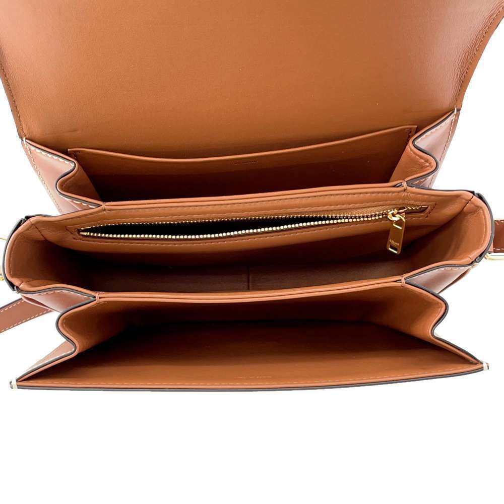 Celine Shoulder Bag Teen Triomphe Leather - Picture 5 of 10